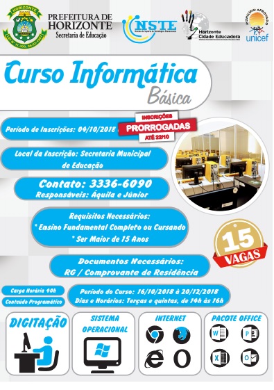 cartaz - Prefeitura de Horizonte