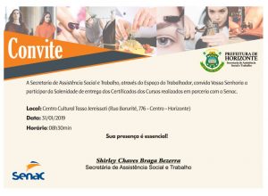 convite - Prefeitura de Horizonte