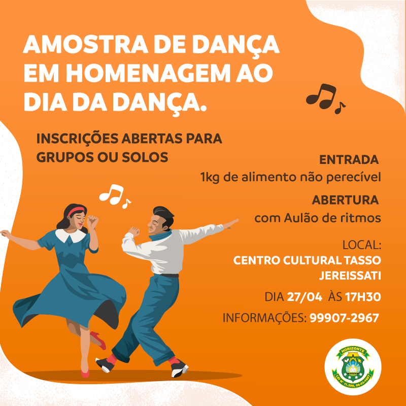 Post Whatsapp Dia da dança 1 - Prefeitura de Horizonte