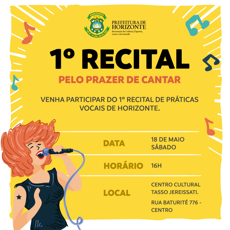 PRIMEIRO RECITAL - Prefeitura de Horizonte