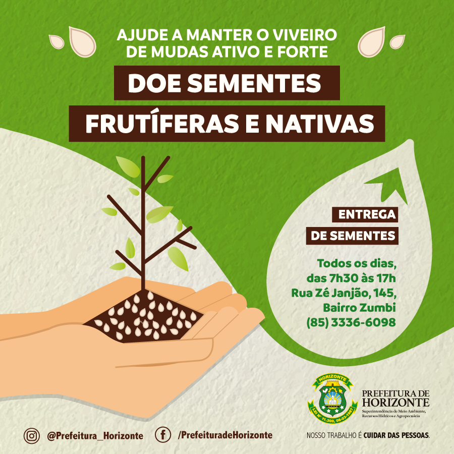 Card wpp Viveiro de Mudas Banco de Sementes - Prefeitura de Horizonte